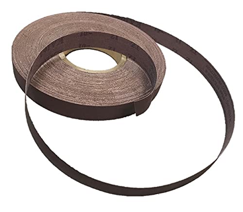 Miniatura 5 de Rollo de lijado de 1" x 50YD, AO, J-wt respaldo de tela de algodón (P80)