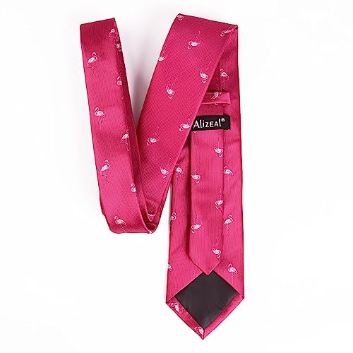 Image of Alizeal Mens 3.15'' Gradient Novelty Pattern Tie Set with Pocket Square Casual Color Tie Set