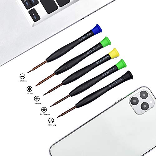 22-in-1 Electronics Repair Tool Kit with Professional Precision Screwdrivers and Opening Pry Tools Suitable for iPhone, MacBook, Samsung, Huawei and Other Phones, Tablets and Computers