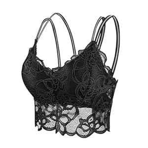 ANHATUIV Damen Spitzen Neckholder Tanktop