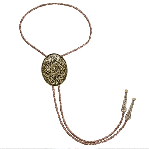 Image of Jeilwiy Bolo Tie for Men, Western Bolero Tie Cowboy Ties Native American Cowgirl Bolo Tie Accessories for Men Women