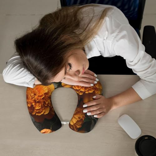 Almohada de espuma viscoelástica negra tamaño único para viaje miniatura 7