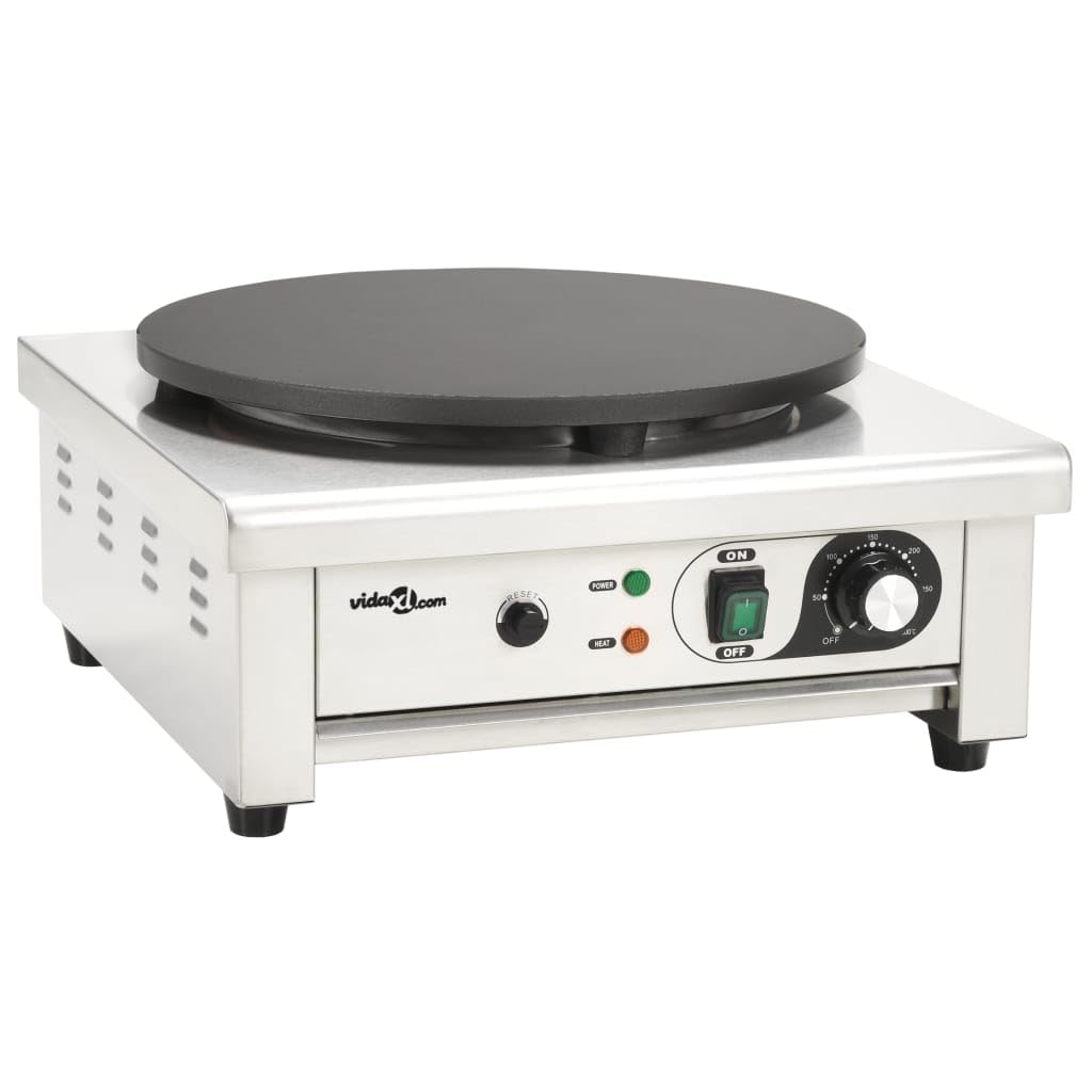 Piastra Elettrica per Crepes con Vassoio Estraibile 40 cm 3000 W,Cucina e Pranzo,Elettrodomestici,Piastre elettriche -50740