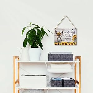 Zhamenfunnybathroomdecordonkeysunflowerdecorwoodenwallsignfarmhousewallhangingplaquesignforhomecoffeebackyardofficebathroombedroombarcafegaragerestroomtoilet Urban Country Home Decor Zhamen funny bathroom decor donkey sunflower decor wooden wall sign farmhouse wall hanging plaque sign for home coffee backyard office bathroom bedroom bar cafe garage restroom toilet urban country home decor