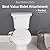Bio Bidet SlimEdge 2 Pack Bidet Attachment for Toilet, Non Electric, Self Cleaning Dual Nozzles for Front and Rear Cold Water Wash, Adjustable Water Pressure, Ultra Thin Design, White