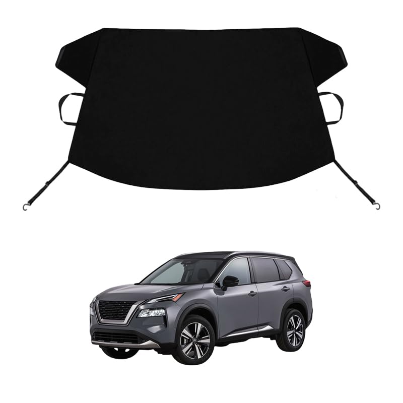 Image of Rogue Custom Windshield Cover for Ice and Snow for Ni-ssan Rogue Windshield Snow Cover 600D Shade Blocks Winter Frost Hail Protector Car Accessories
