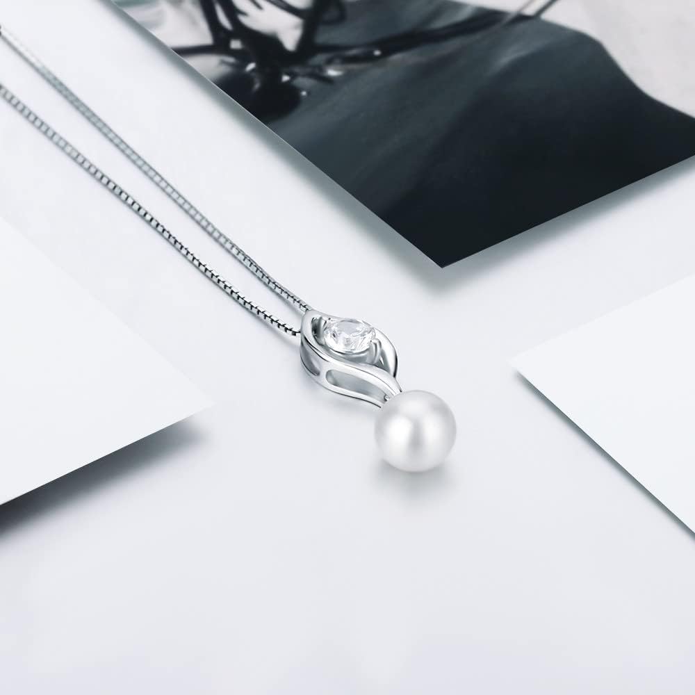 Sterling Silver Simple Zircon Bail Pin Pendant Fitting for Pearl Jewelry, Design Pendant Mount for Women DIY Jewelry Making - Image 3