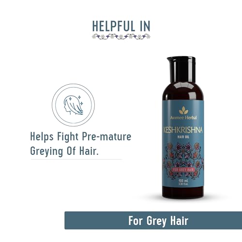 Avimee Herbal Keshkrishna Hair Oil | With Indigo, Amla, Currly Leaf and Henna Oil | Mineral Oil Free | 100 ml - Image 4