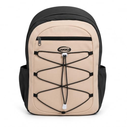 Image of Cute Kawaii Plush Display Backpack for Girls - Multi-Pocket School Bag with Transparent Window, Adjustable Straps, Aesthetic Bookbag for Teens & Students