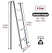 FAFACAI Bunk Bed Ladder 45in/ 50in/ 55in/ 59in Twin Bed Bunk Ladder, Space-Saving Car Boat Home Bedroom College Dorm Replacement Ladders, Easy to Assemble (Size : 150cm/59) (OneColor 116cm/45)