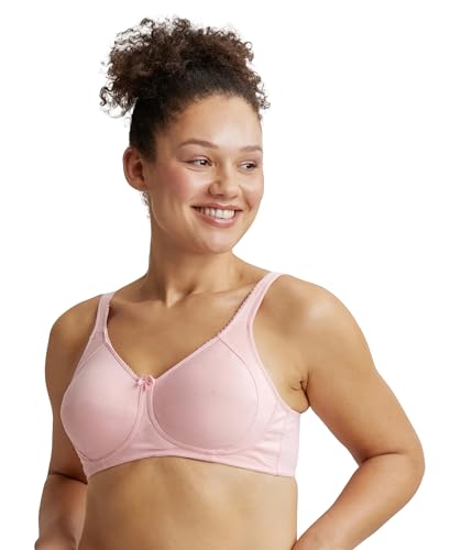 Image of Jockey ES13 Women Wirefree Non Padded Super Combed Cotton Elastane Stretch Full Coverage Plus Size Bra with Side Panel Support