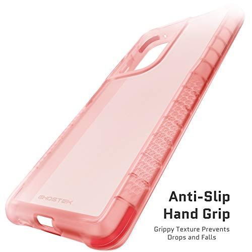 Image of Ghostek Covert Pink Samsung Galaxy S21 Ultra Case for Women Clear Protective Phone Covers Durable Slim Fit Shockproof Silicone Design Protection Designed for 2021 S21Ultra 5G (6.8 Inch) (Pink)