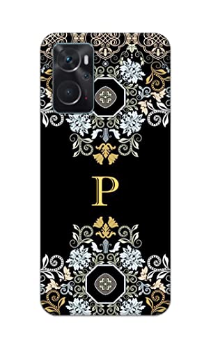 Image of Printed Hard Back Cover Case for Oppo K10 4G Back Cover (Alphabet P) -1803