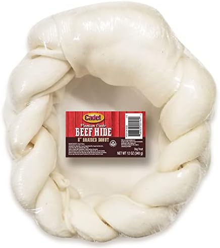 Cadet Premium Grade Beef Hide for Dogs, Rawhide Long Lasting Dog Chews, Chips, Curls & Rolls for Small/Medium/Large Dogs