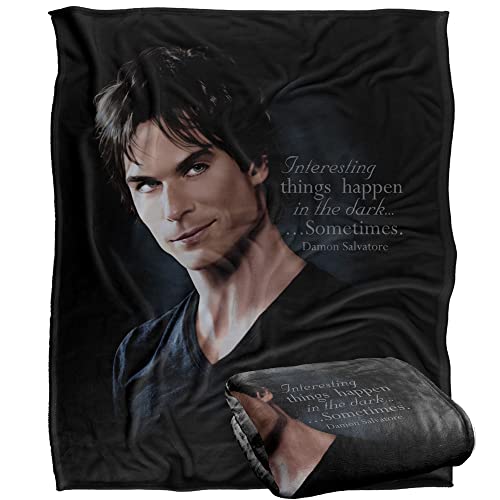 Vampire Diaries Sometimes Plaid Ultra Doux au Toucher Soyeux – 152 x 127 cm