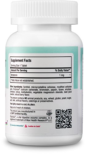 Maxi Health Chewable Sleep Aid Tablets - Natural Supplement For Children And Adults - Helps Fall Asleep Faster And Stay Sleeping Longer (Chewable, 200 Count) #TOP1