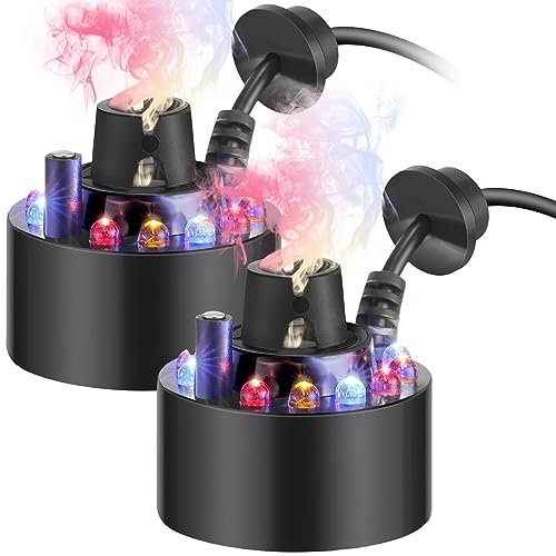 Vihose ANB-VIHOSE-0408 2 Pcs Halloween Mist Maker Fogger Small Ultrasonic Fog Machine Halloween Water Fountain Cauldron Pond Fog cover