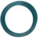 National Hardware N267-039 Clothesline Wire, 50-Feet, Green, Plastic Coated Steel, For Outdoor Use, Bulk