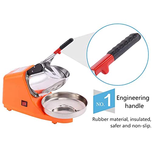 zhicheng shop Elektrischer Eisrasierer Schneekonusmacher Edelstahlmaschine Eisbrecher Rasierte Eismaschinen 65 kg/h für… – Bild 3
