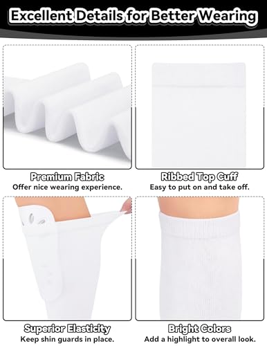 Image of Olreco Kids Soccer Socks Toddler Baseball Socks 3D Heel Youth Softball Sock for Girls Boys Football Accessories Cotton