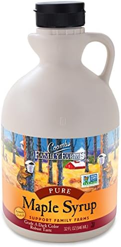 Coombs Family Farms Maple Syrup, Pure Grade A, Dark Color, Robust Taste, 32 Fl Oz (Pack of 1)