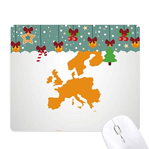 Alfombrilla de ratón de mapa de Europa amarillo para oficina y hogar