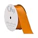 Offray Wired Edge Single Face Satin Contessa Craft Ribbon, 1-1/2-Inch by 25-Yard Spool, Orange