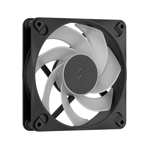 Image of Fractal Design - Dynamic 3 12 Reverse RGB Black 120 mm PWM Fan - ARGB Gen 2 Lighting - Reverse Blade Design - Daisy-Chainable Cable - Rifle Bearing
