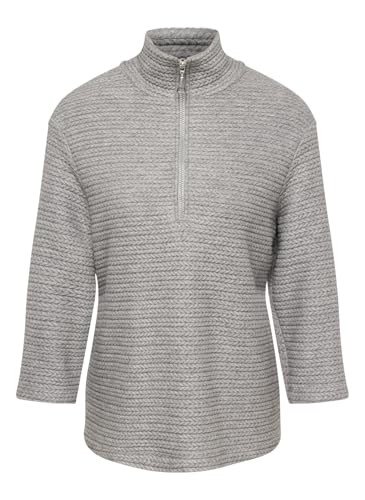 Rabe Sweatshirt Unifarben - Stehkragen, 3/4 Arm