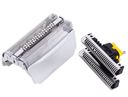 Poweka 51S Elektrorasierer Scherkopf kompatibel mit Bra-un Series 5 51S Rasierer,Rasierer Ersatzteil Cover