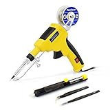 Toolour 60W Soldering Iron Gun with Auto Wire Feeder – One-Handed Fast Heating, Ergonomic Grip, Fast Work, 5-in-1 Kit for DIY & PCB Repair