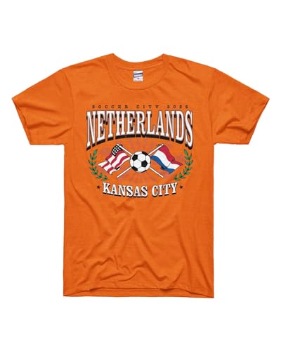 Charlie Hustle Netherlands Soccer City 2026 Heather Orange Unisex T-Shirt Orange/XL