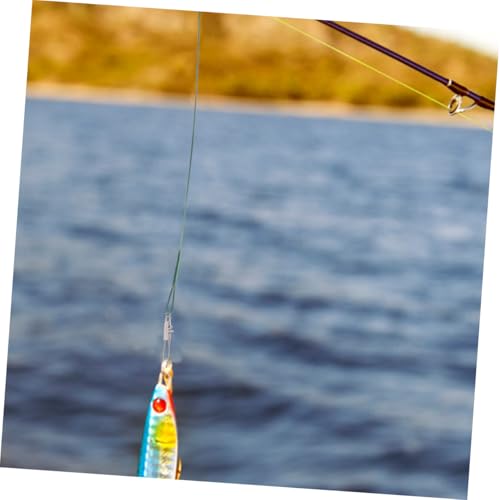 SUPVOX Set 30 unids de anzuelos con líder de pesca de acero miniatura 6
