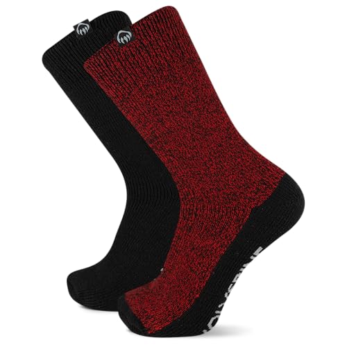Chaussettes de randonnée d'hiver Wolverine Alpine rouge pour le grand froid