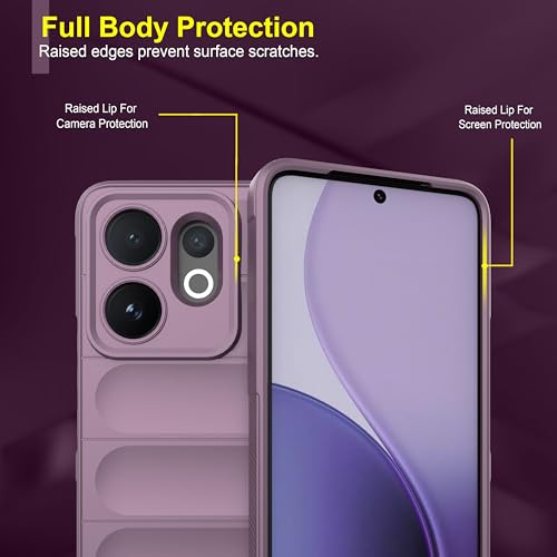 Image of Zapcase Back Case Cover for Vivo V60 | Compatible for Vivo V60 Back Cover | Liquid Silicon Magic Case with Camera Protection | Lavender