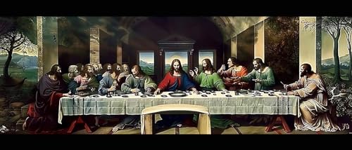 Diamond Painting Le Dernier Souper 5D Complet Grand Format 100x233 cm