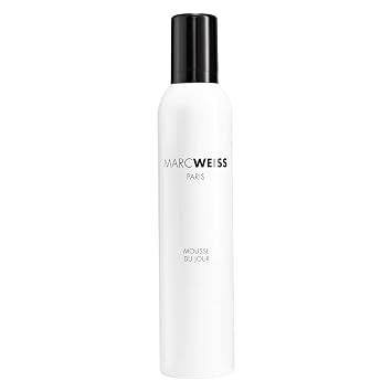 MarcWeiss Mousse Du Jour 10.1 fl oz | Volumizing Mousse for All Hair Types | Lightweight, Paraben-Free Foam for Body, Shine & Frizz Control | Flexible, Long-Lasting Hold