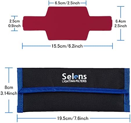 Selens Flash Gel Lighting Gels Filter Universal Light 20PCS Combination Kit with 3 Band Color Correction Photography for Camera Flash Speedlight Speedlite Strobe Light Photo Studio
