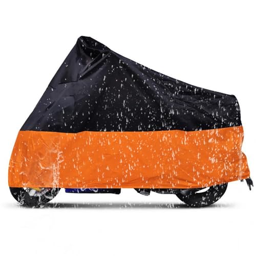 Housse de moto imperméable orange Kawasaki Ninja EX 250 6R 9R bâche taille L