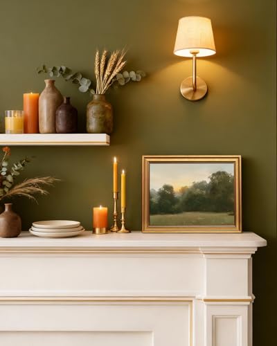 Image of VIYYIEA Vintage Gold Framed Wall Art for Living Room, Sunrise Canvas Prints Home Decor, Oil Painting Picture, Bedroom Wall Decor Gifts for Friends or Family -【Sunrise】-(16L x 12W)