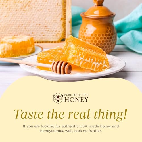 100% Raw Edible Honeycomb by Pure Southern Honey (14 Ounce (Pack of 1))