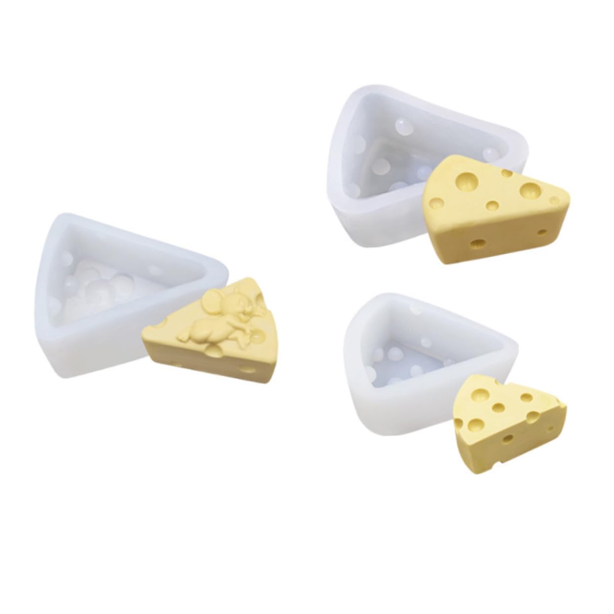Cabilock 1pc Silicone Cheese Mold for Cake Fondant Baking Non-stick Creative Baking Tool Silicone Mould for Home and