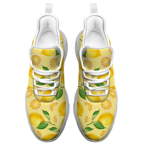 Lemon Shoes Fashion Sneakers Running Walking Tennis Shoes for Women Men3