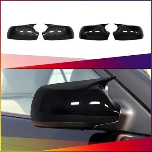 Coques de rétroviseurs Mazda 3 2003-2009 de qualité supérieure noir laqué - 3