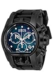Invicta Men's Reserve Stainless Steel Quartz Watch with Silicone Strap, Black, 25.75 (Model: 26712)