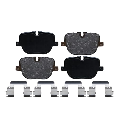 Image of Detroit Axle - Rear Brake Pads for 2010-2012 Land Rover Range Rover, 2010-2013 Range Rover Sport, Ceramic Brake Pads Replacement