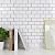 STICKGOO 10-Sheet Peel and Stick Backsplash, White Subway Tile Stick on Backsplash for Kitchen (Thicker Design)