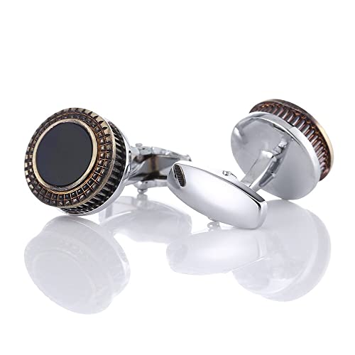 Image of S&W Wedding Cufflinks for Men Cuffs with Gift Box Business for Tuxedo Shirt