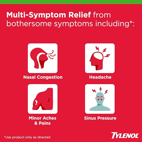 Tylenol Sinus + Headache Daytime Non-Drowsy Relief Caplets, 24 Ct - image 2