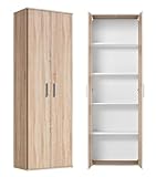 KOMBINIERBAR! Unsere schlichten basiqs Mehrzweckschränke sind in Dekor & Maßen perfekt aufeinander abgestimmt sodass du sie nahtlos zu einer schicken Schrankwand kombinieren kannst, z.B. mit Eckschrank 'Der Lange' oder Mehrzweckschrank mit Schublade 'Der Praktische'.